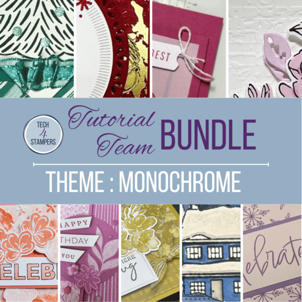 Card Tutorial Bundle - Monochrome Theme