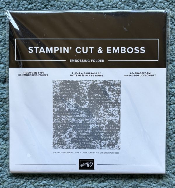 Embossing Folder - Timeworn Type 3D
