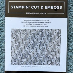 Embossing Folder - Twisted Rope 3D