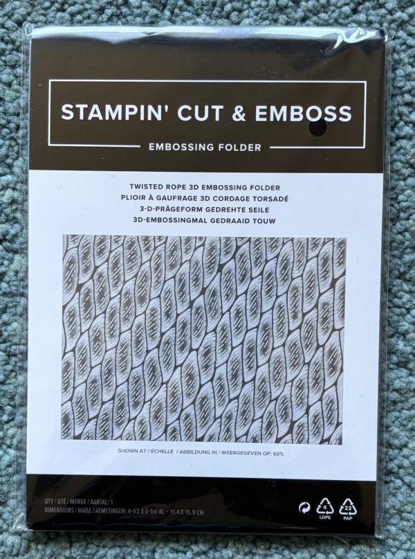 Embossing Folder - Twisted Rope 3D