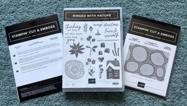 Stamp Set & Die & Embossing Folder Bundle - Ringed With Nature
