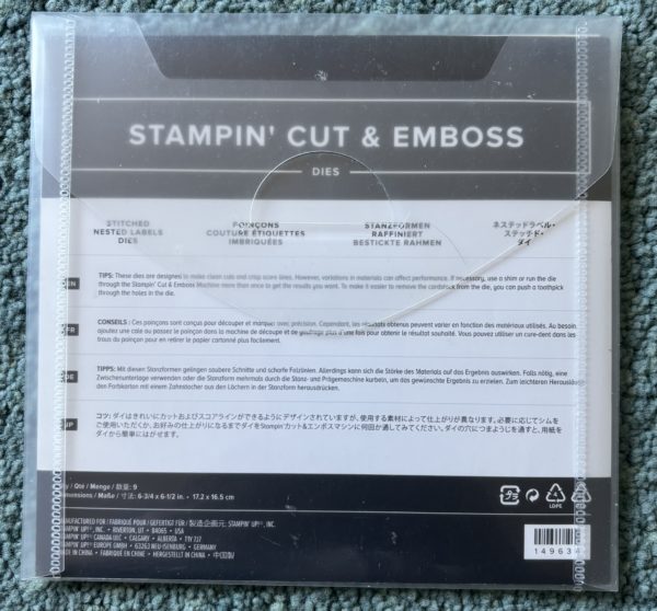 Die - Stitched Nested Labels