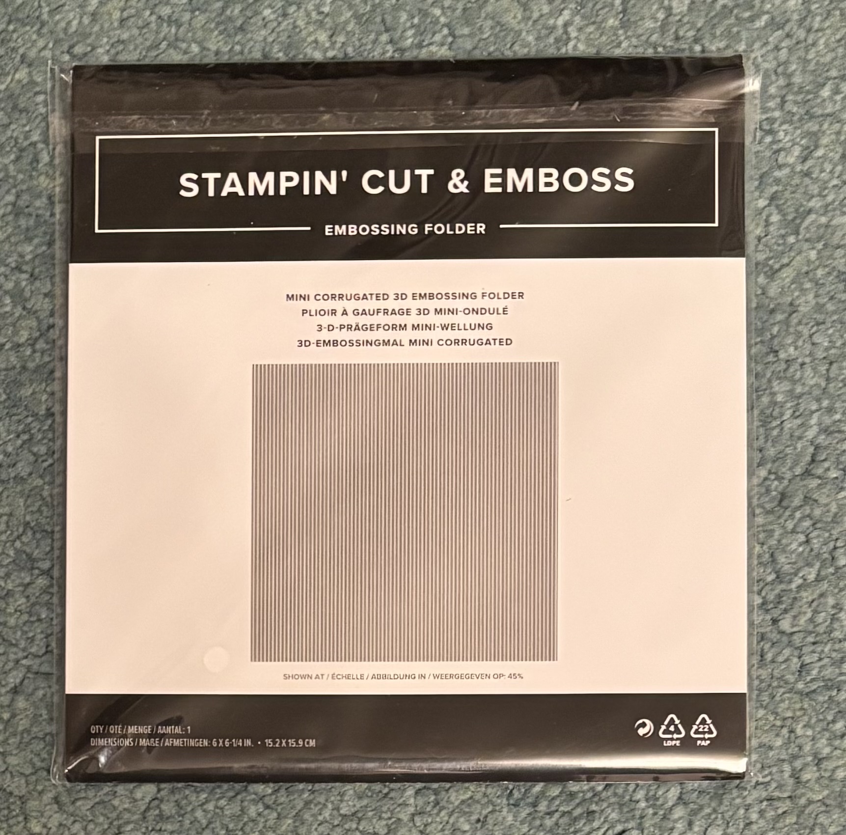 Embossing Folder - Mini Corrugated 3D