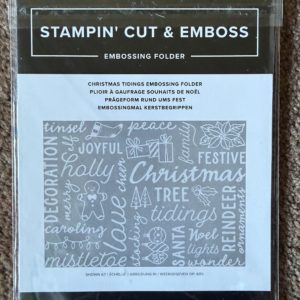 Embossing Folder - Christmas Tidings