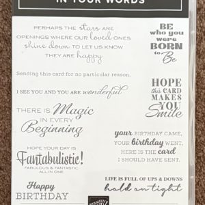 Stamp Set - In Your Words