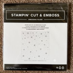 Embossing Folder - Snowflake Sky 3D