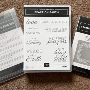 Stamp Set & Die & Embossing Folder Bundle - Peace On Earth