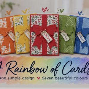 Crafting on a Boat - A Rainbow of Cards