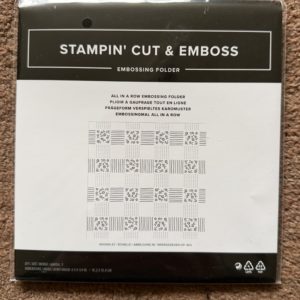 Embossing Folder - All In A Row